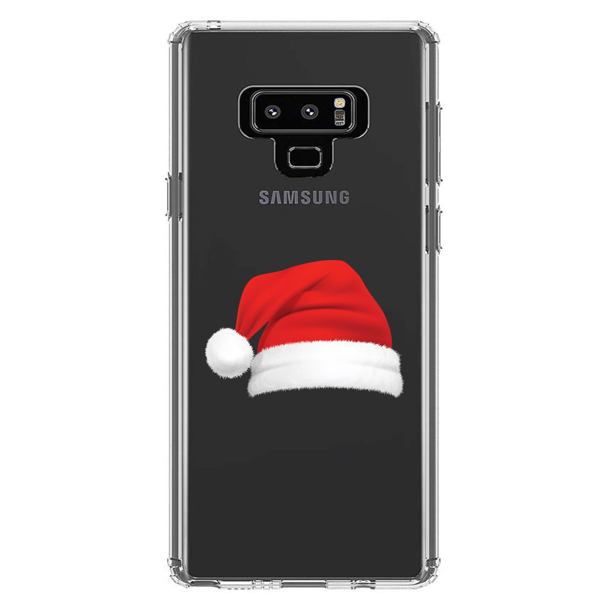 Realistic Santa Hat Christmas Clear Shockproof iPhone Case, view 11
