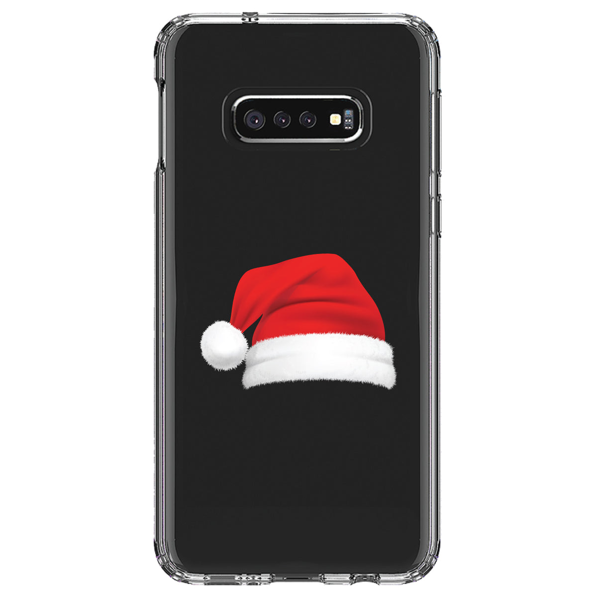 Realistic Santa Hat Christmas Clear Shockproof iPhone Case, view 18