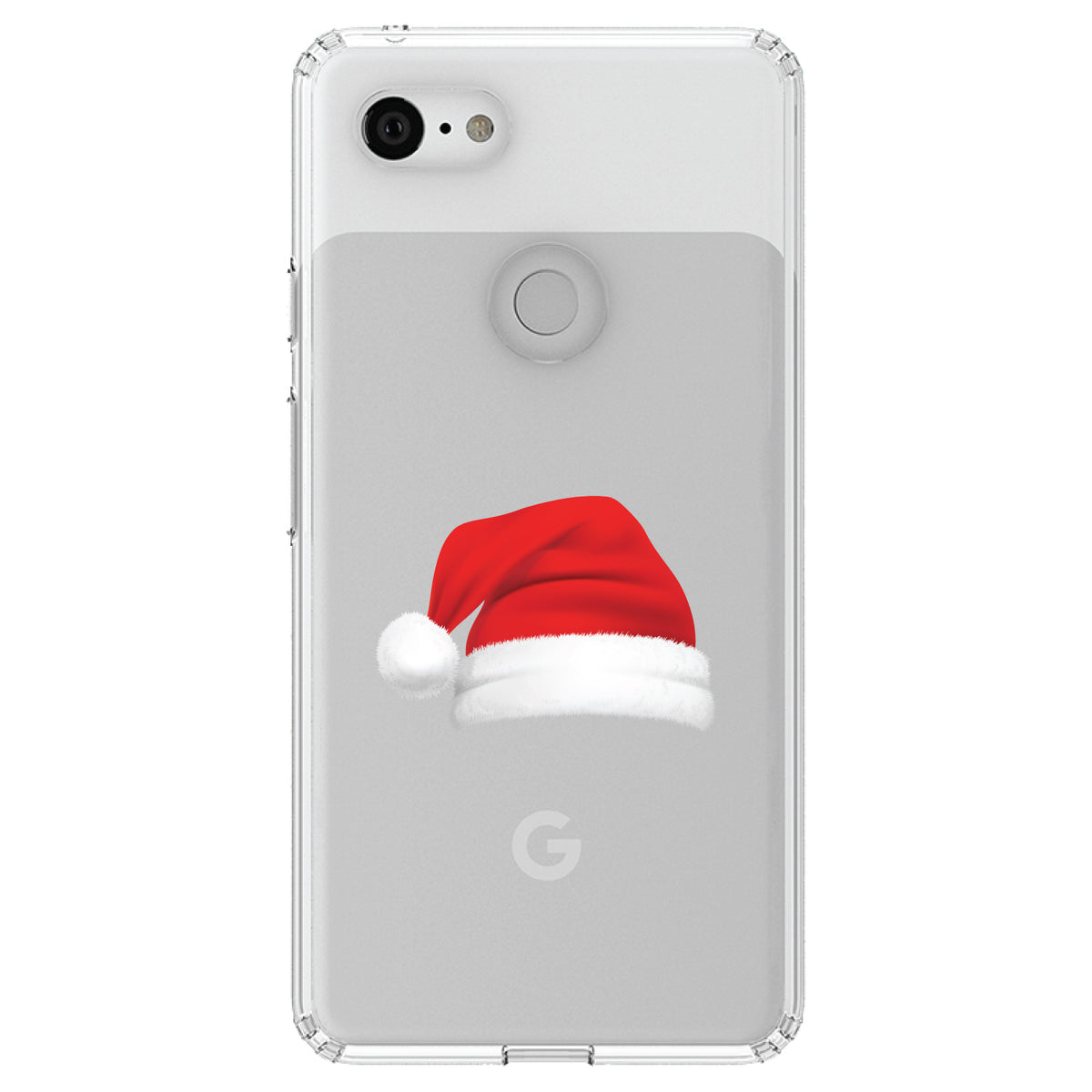 Realistic Santa Hat Christmas Clear Shockproof iPhone Case, view 22