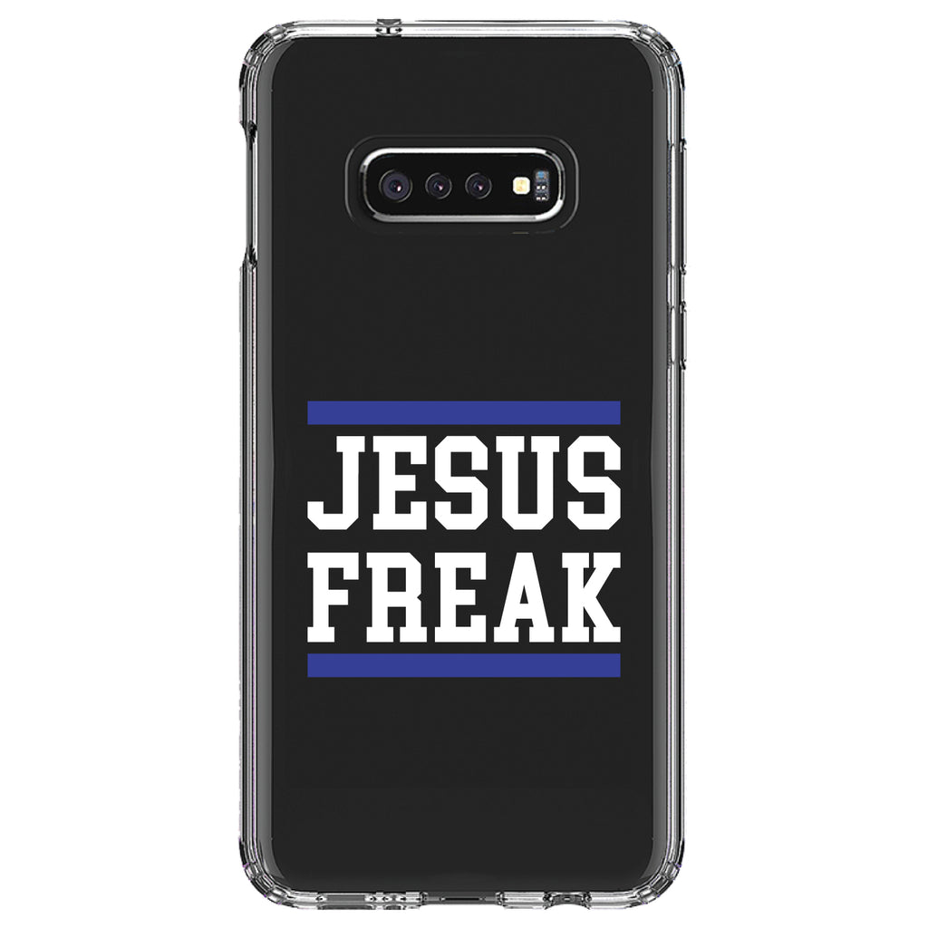 Jesus Freak White Blue Clear Shockproof iPhone Case, view 18