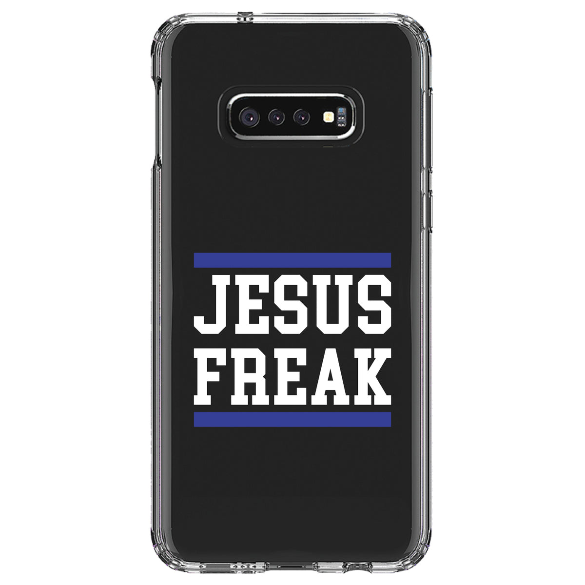 Jesus Freak White Blue Clear Shockproof iPhone Case, view 18