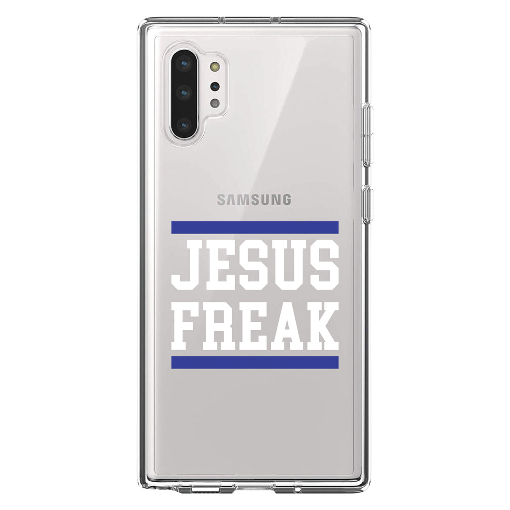 Jesus Freak White Blue Clear Shockproof iPhone Case, view 10
