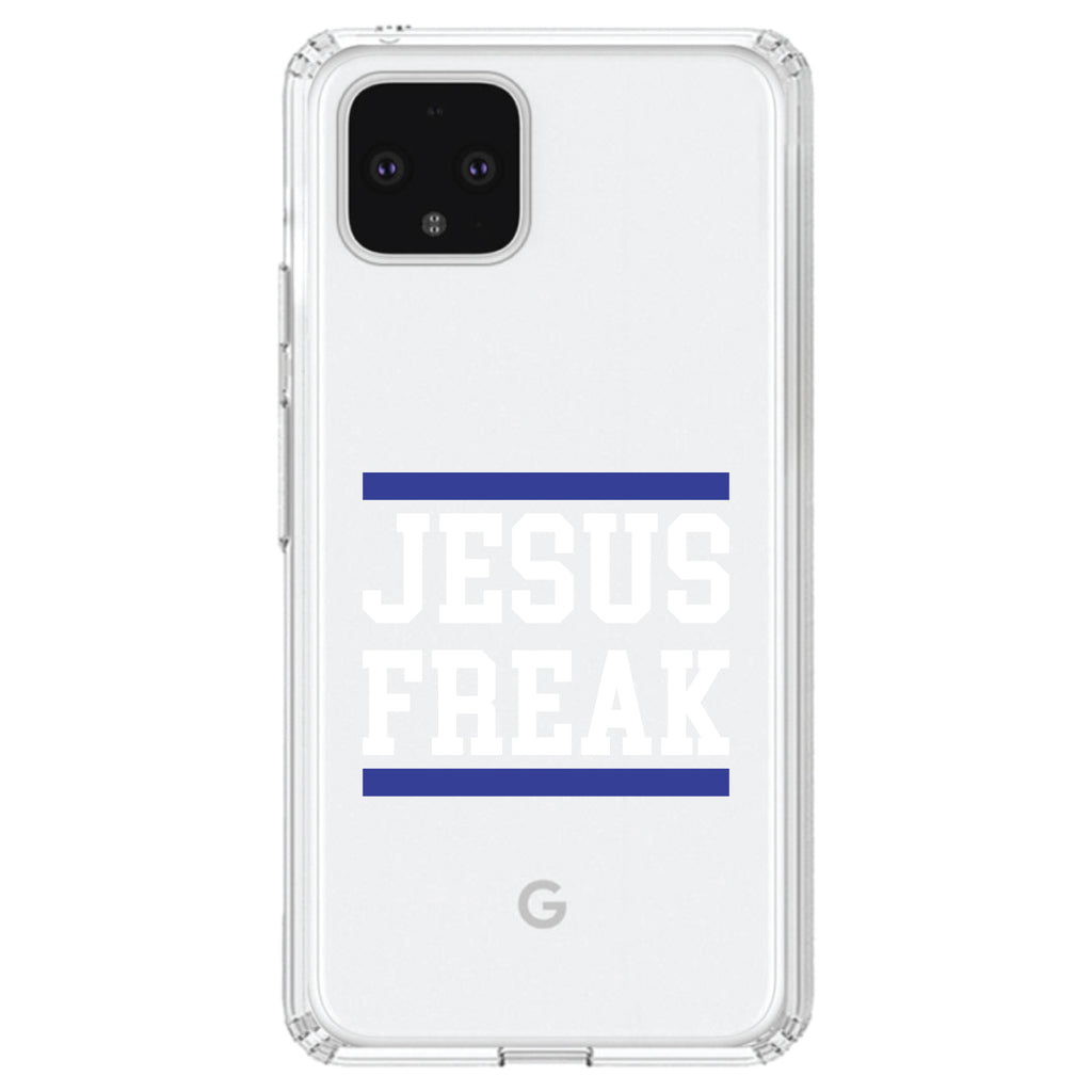 Jesus Freak White Blue Clear Shockproof iPhone Case, view 24