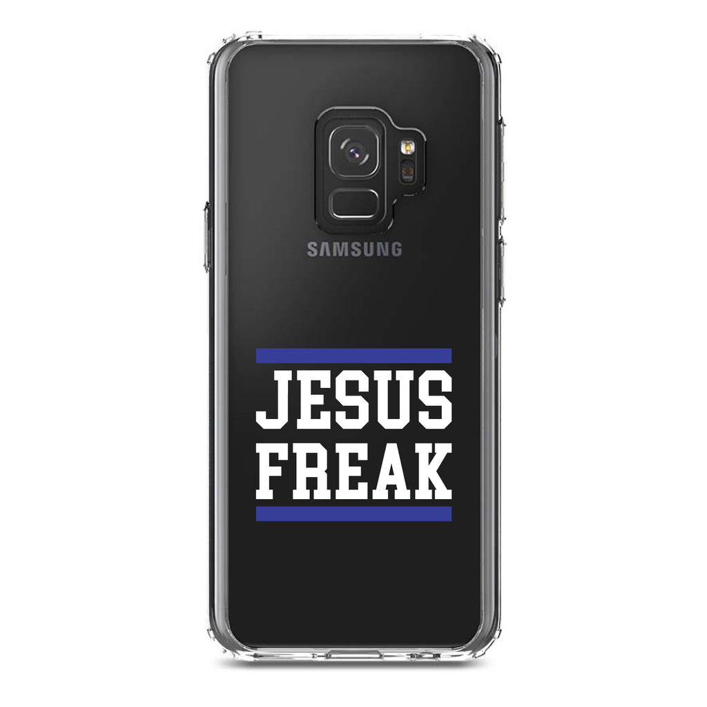 Jesus Freak White Blue Clear Shockproof iPhone Case, view 19
