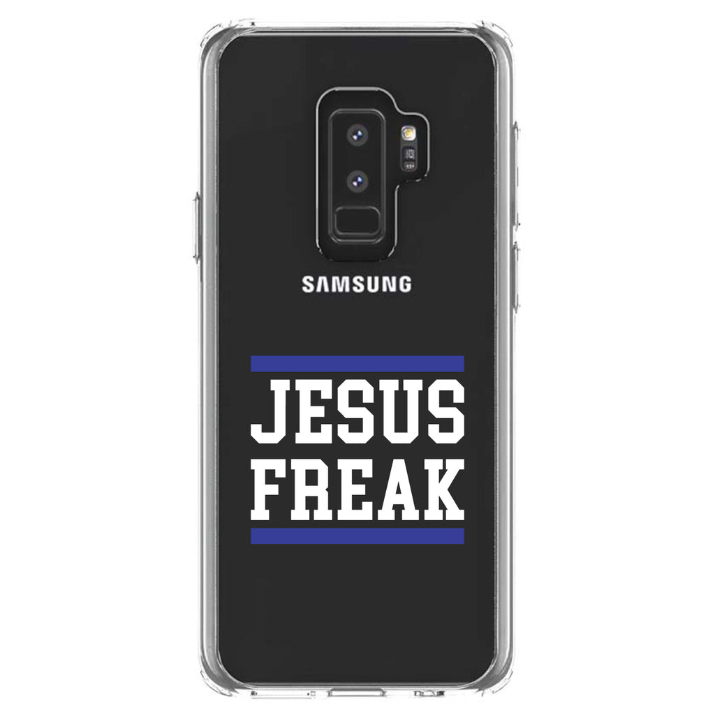 Jesus Freak White Blue Clear Shockproof iPhone Case, view 20
