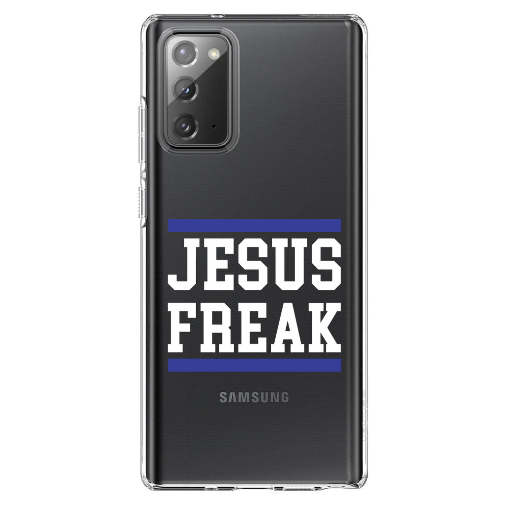 Jesus Freak White Blue Clear Shockproof iPhone Case, view 7