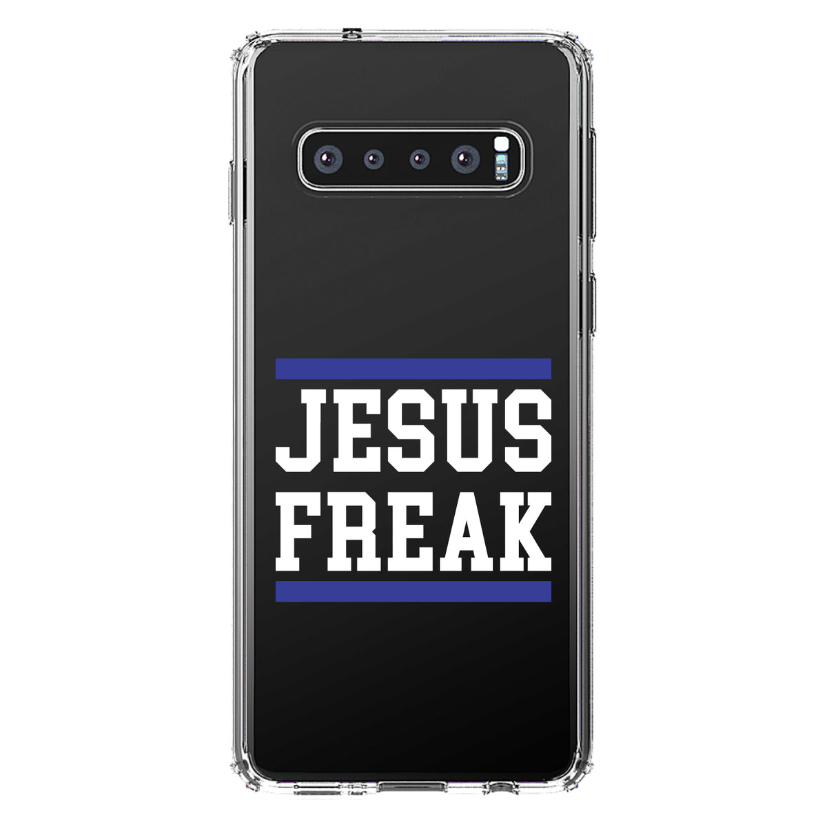 Jesus Freak White Blue Clear Shockproof iPhone Case, view 17