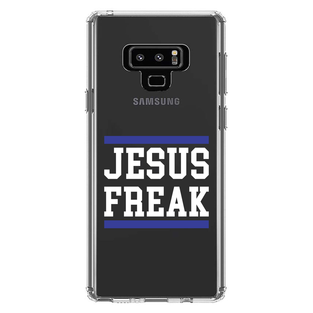 Jesus Freak White Blue Clear Shockproof iPhone Case, view 11