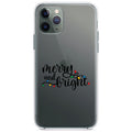 Merry and Bright, Christmas Lights Clear Shockproof iPhone Case