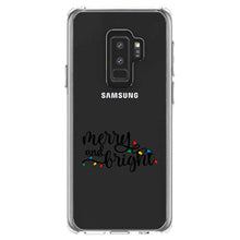 DistinctInk® Clear Shockproof Hybrid Case for Apple iPhone / Samsung Galaxy / Google Pixel - Merry and Bright - Christmas Lights