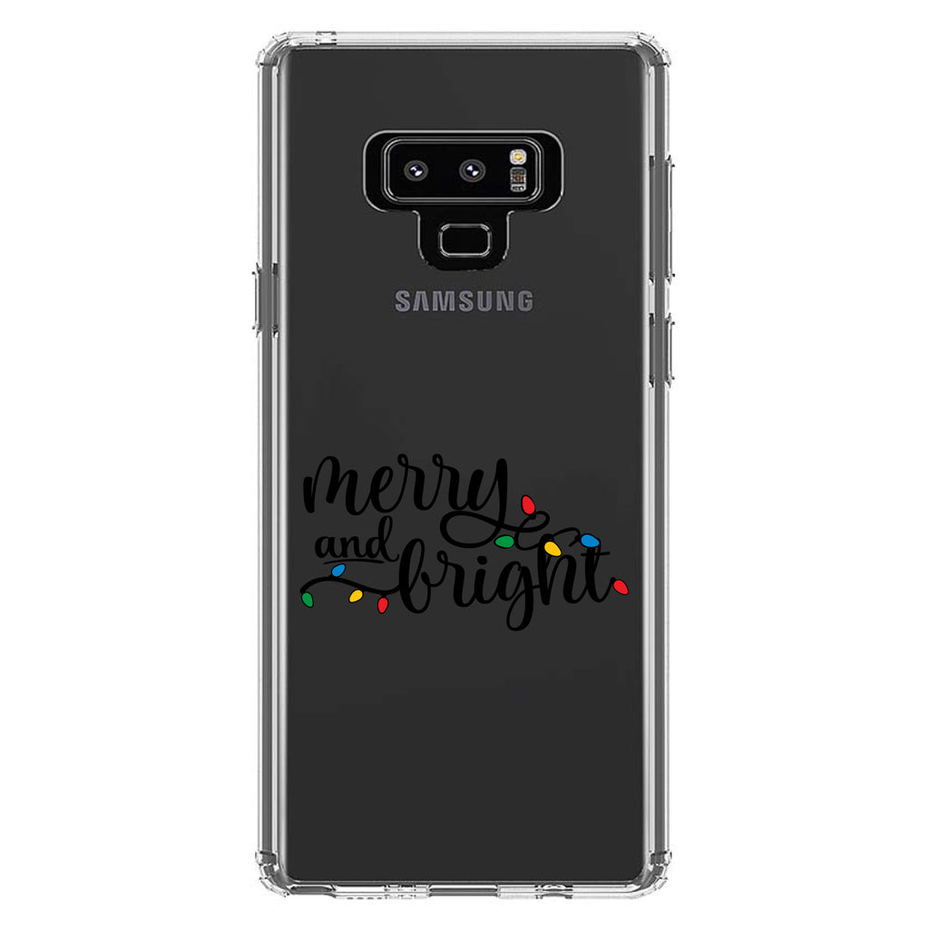 Merry and Bright, Christmas Lights Clear Shockproof iPhone Case, view 11