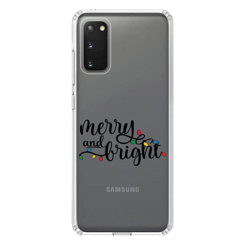 Merry and Bright, Christmas Lights Clear Shockproof iPhone Case, view 13