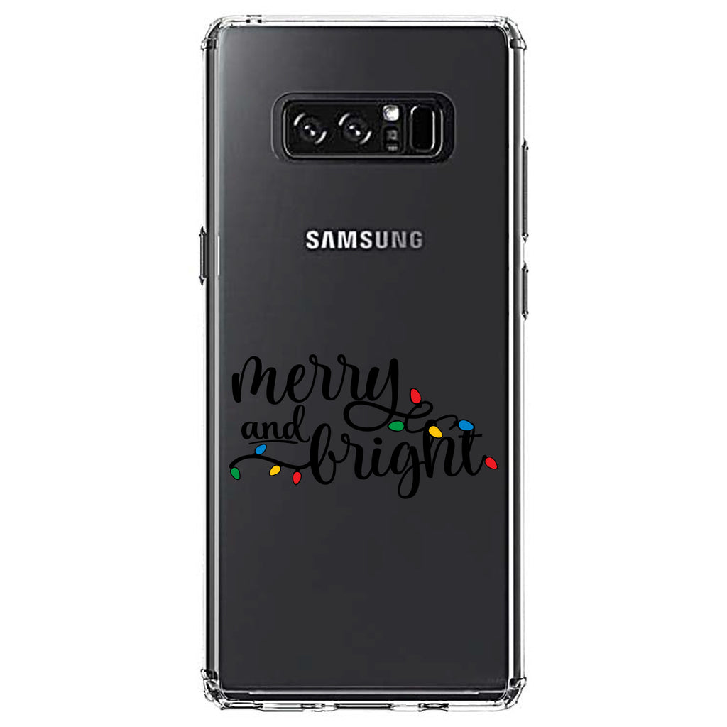 Merry and Bright, Christmas Lights Clear Shockproof iPhone Case, view 12