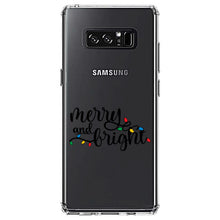 DistinctInk® Clear Shockproof Hybrid Case for Apple iPhone / Samsung Galaxy / Google Pixel - Merry and Bright - Christmas Lights