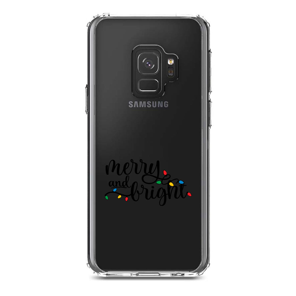 Merry and Bright, Christmas Lights Clear Shockproof iPhone Case, view 19