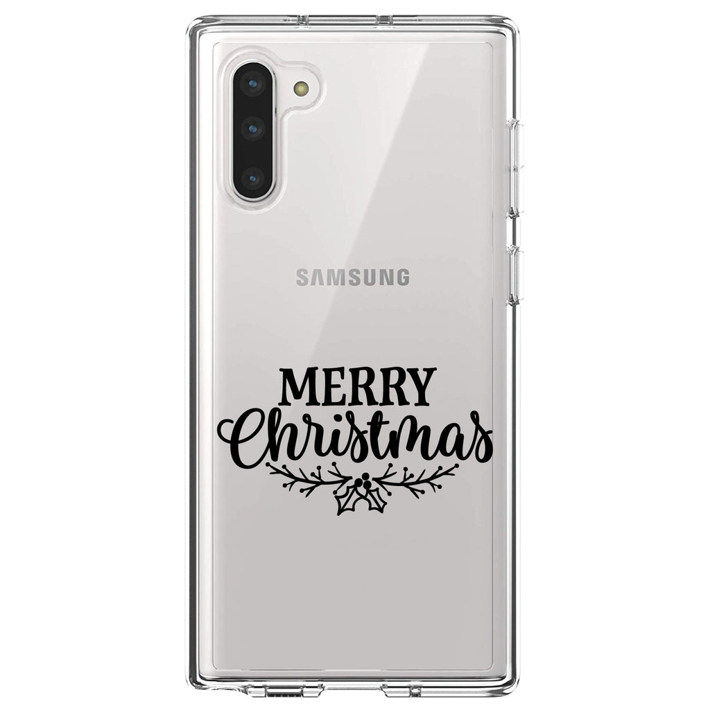 Merry Christmas Mistletoe, Black Clear Shockproof iPhone Case, view 9