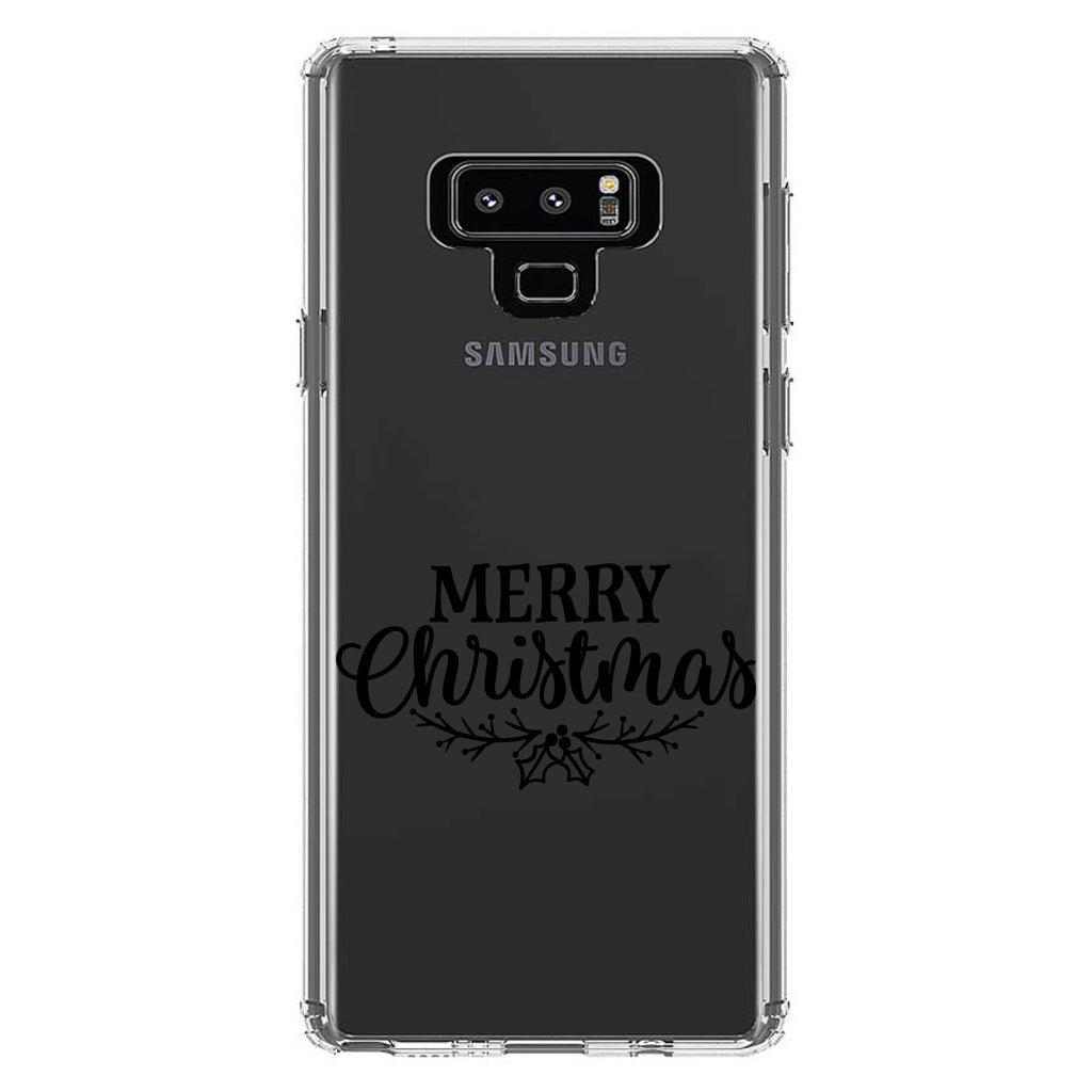 Merry Christmas Mistletoe, Black Clear Shockproof iPhone Case, view 11