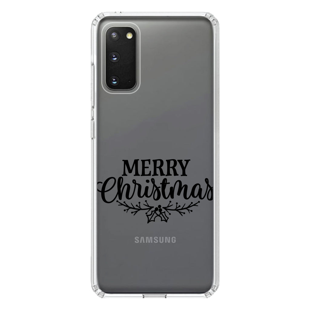 Merry Christmas Mistletoe, Black Clear Shockproof iPhone Case, view 14