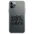 Santa Vibes, Christmas Clear Shockproof iPhone Case