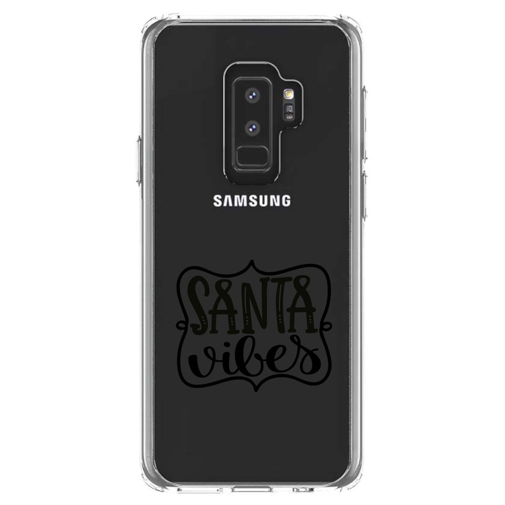 Santa Vibes, Christmas Clear Shockproof iPhone Case, view 20