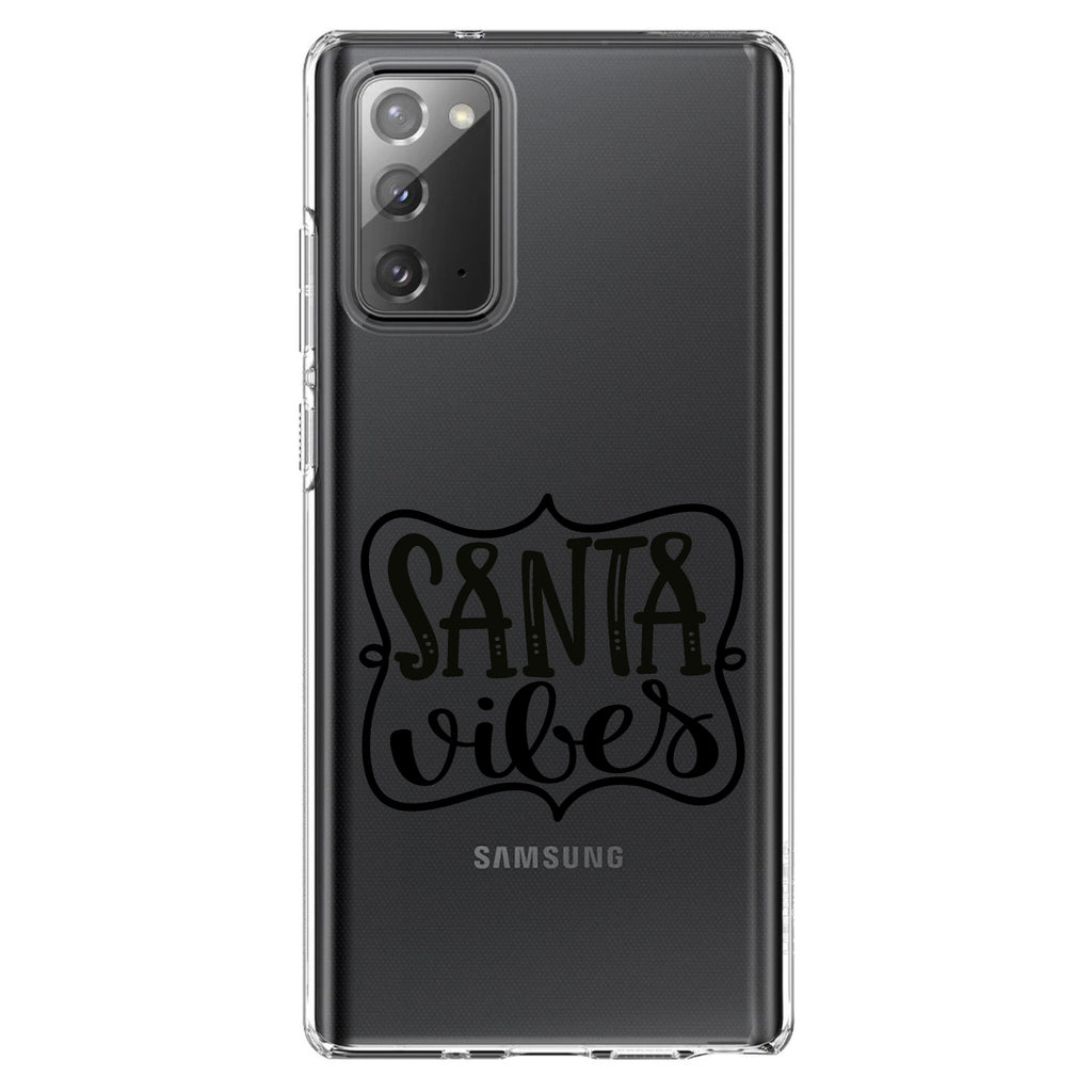 Santa Vibes, Christmas Clear Shockproof iPhone Case, view 7