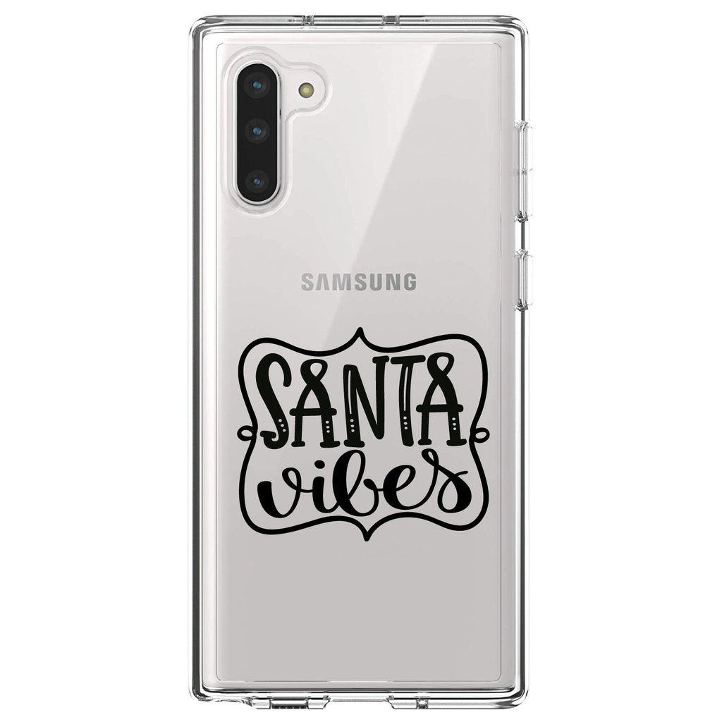 Santa Vibes, Christmas Clear Shockproof iPhone Case, view 9