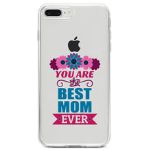DistinctInk® Clear Shockproof Hybrid Case for Apple iPhone / Samsung Galaxy / Google Pixel - You Are the Best Mom Ever