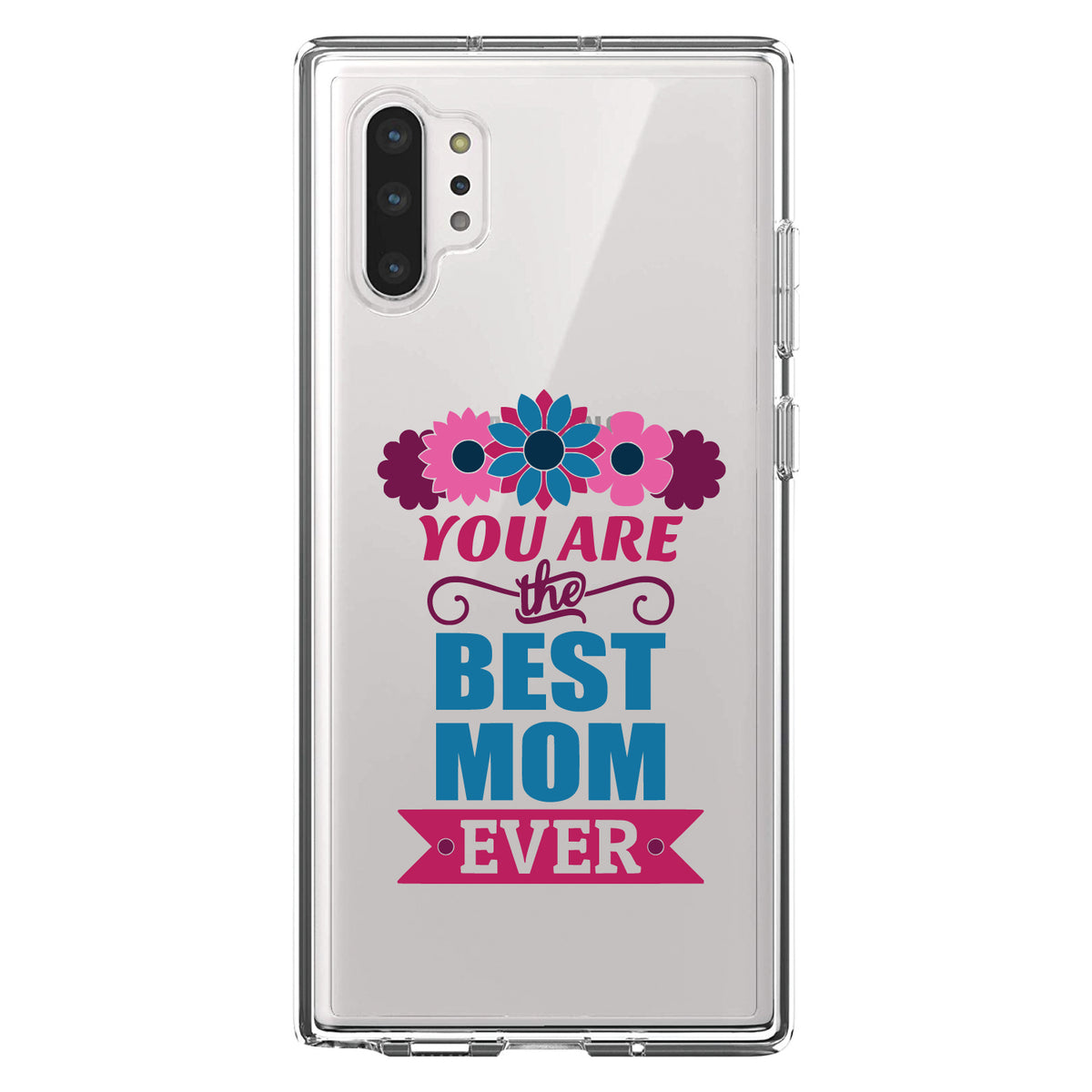 You Are the Best Mom Ever Clear Shockproof iPhone Case, view 10