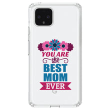 DistinctInk® Clear Shockproof Hybrid Case for Apple iPhone / Samsung Galaxy / Google Pixel - You Are the Best Mom Ever