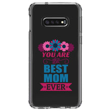 DistinctInk® Clear Shockproof Hybrid Case for Apple iPhone / Samsung Galaxy / Google Pixel - You Are the Best Mom Ever