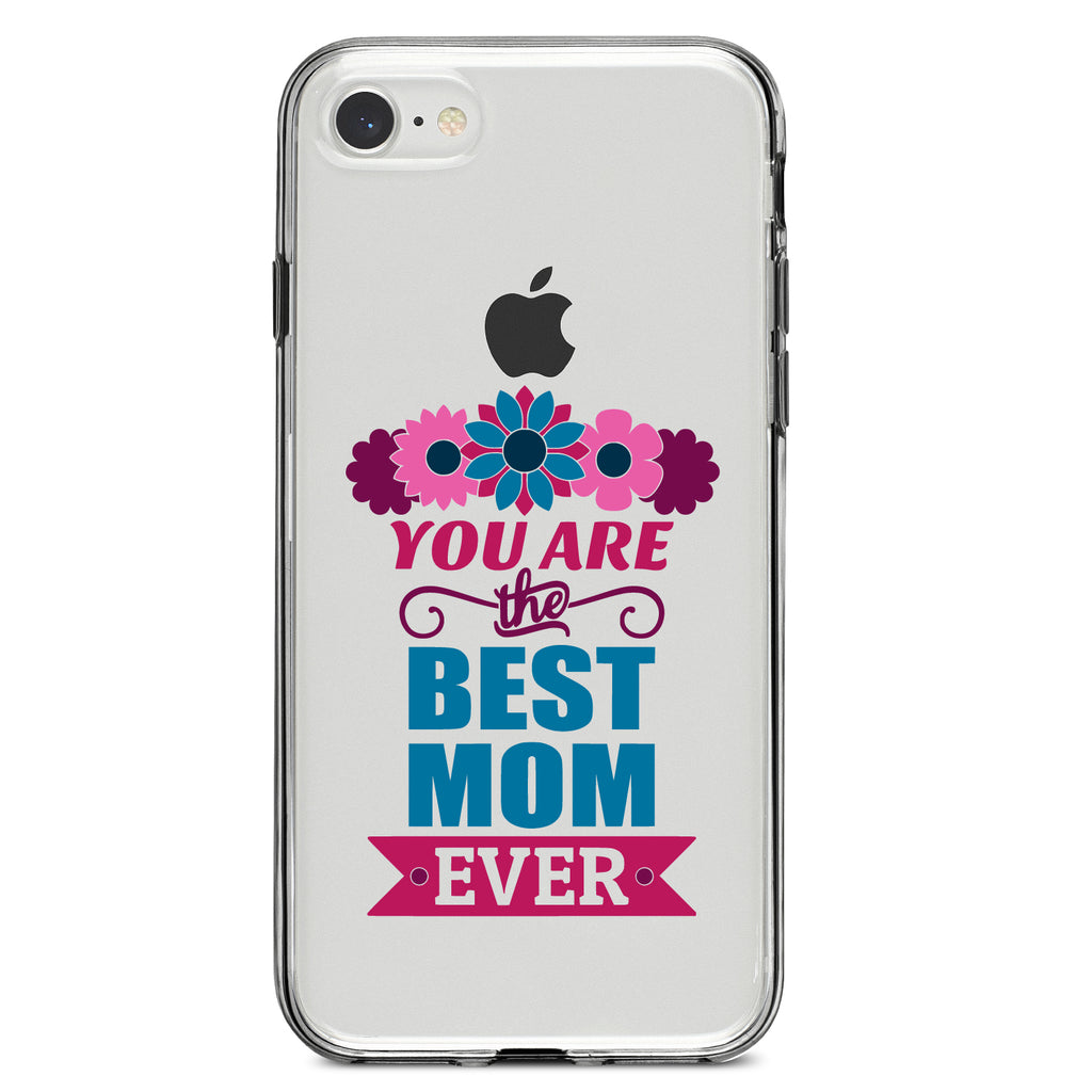 You Are the Best Mom Ever Clear Shockproof iPhone Case, view 5