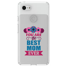 DistinctInk® Clear Shockproof Hybrid Case for Apple iPhone / Samsung Galaxy / Google Pixel - You Are the Best Mom Ever