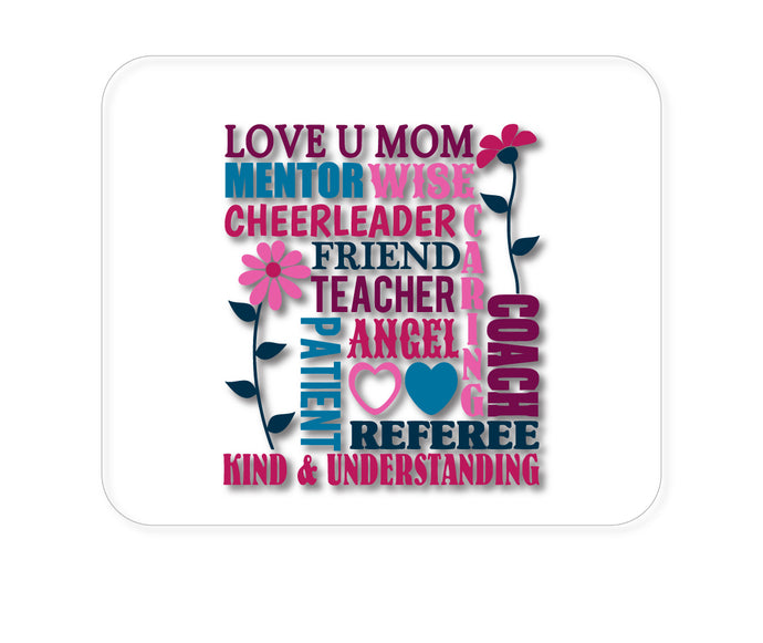 DistinctInk Custom Foam Rubber Mouse Pad - 1/4