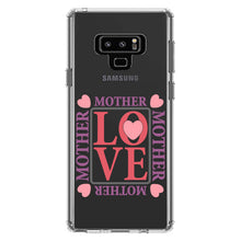 DistinctInk® Clear Shockproof Hybrid Case for Apple iPhone / Samsung Galaxy / Google Pixel - Love Mother Hearts Pink Purple