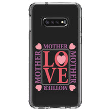 DistinctInk® Clear Shockproof Hybrid Case for Apple iPhone / Samsung Galaxy / Google Pixel - Love Mother Hearts Pink Purple