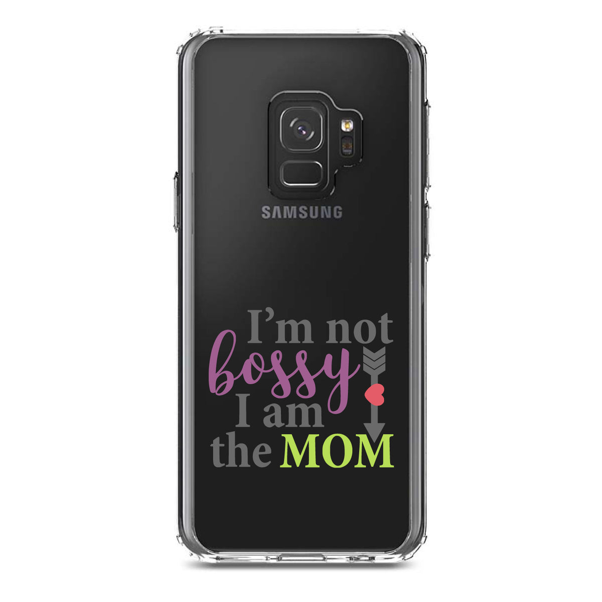 I'm Not Bossy I Am The Mom Clear Shockproof iPhone Case, view 19