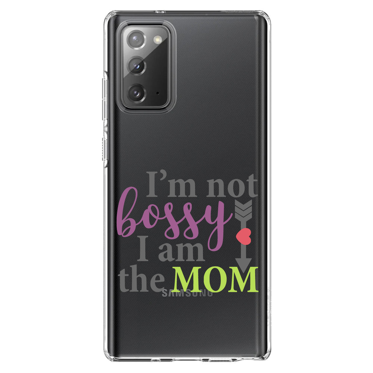 I'm Not Bossy I Am The Mom Clear Shockproof iPhone Case, view 7