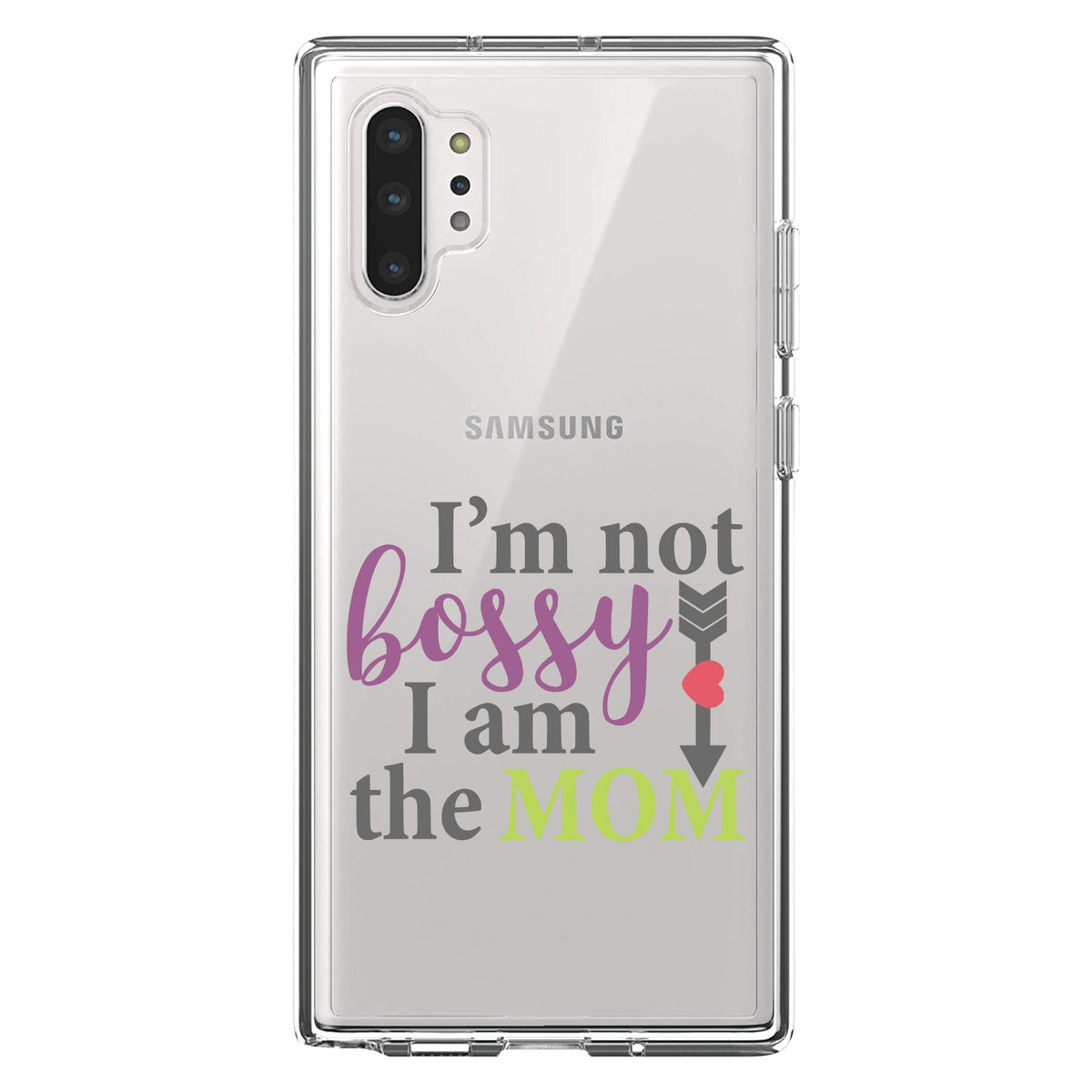 I'm Not Bossy I Am The Mom Clear Shockproof iPhone Case, view 10