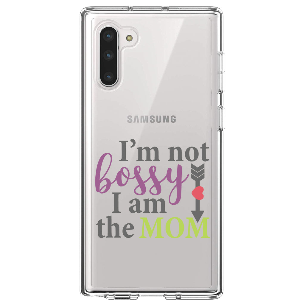 I'm Not Bossy I Am The Mom Clear Shockproof iPhone Case, view 9
