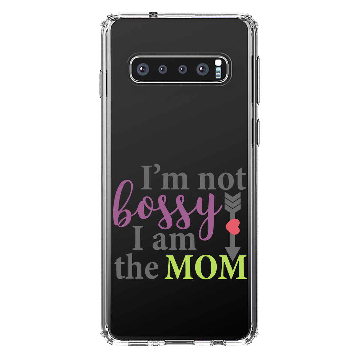 I'm Not Bossy I Am The Mom Clear Shockproof iPhone Case, view 17