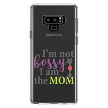 DistinctInk® Clear Shockproof Hybrid Case for Apple iPhone / Samsung Galaxy / Google Pixel - I'm Not Bossy I Am The Mom