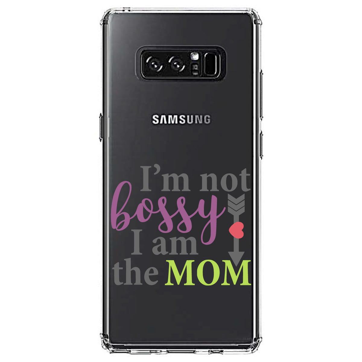 I'm Not Bossy I Am The Mom Clear Shockproof iPhone Case, view 12