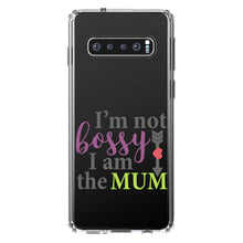 DistinctInk® Clear Shockproof Hybrid Case for Apple iPhone / Samsung Galaxy / Google Pixel - I'm Not Bossy I Am The Mum