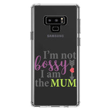 DistinctInk® Clear Shockproof Hybrid Case for Apple iPhone / Samsung Galaxy / Google Pixel - I'm Not Bossy I Am The Mum