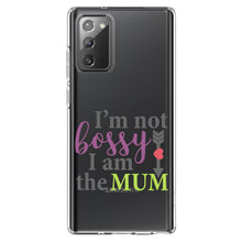 DistinctInk® Clear Shockproof Hybrid Case for Apple iPhone / Samsung Galaxy / Google Pixel - I'm Not Bossy I Am The Mum