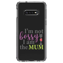 DistinctInk® Clear Shockproof Hybrid Case for Apple iPhone / Samsung Galaxy / Google Pixel - I'm Not Bossy I Am The Mum