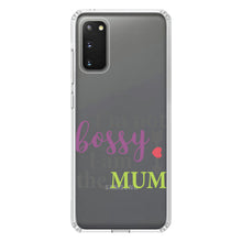 DistinctInk® Clear Shockproof Hybrid Case for Apple iPhone / Samsung Galaxy / Google Pixel - I'm Not Bossy I Am The Mum