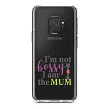 DistinctInk® Clear Shockproof Hybrid Case for Apple iPhone / Samsung Galaxy / Google Pixel - I'm Not Bossy I Am The Mum