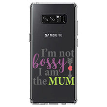 DistinctInk® Clear Shockproof Hybrid Case for Apple iPhone / Samsung Galaxy / Google Pixel - I'm Not Bossy I Am The Mum