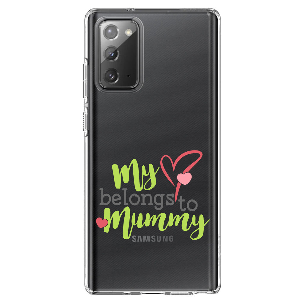 My Heart Belongs to Mummy Clear Shockproof iPhone Case, view 8
